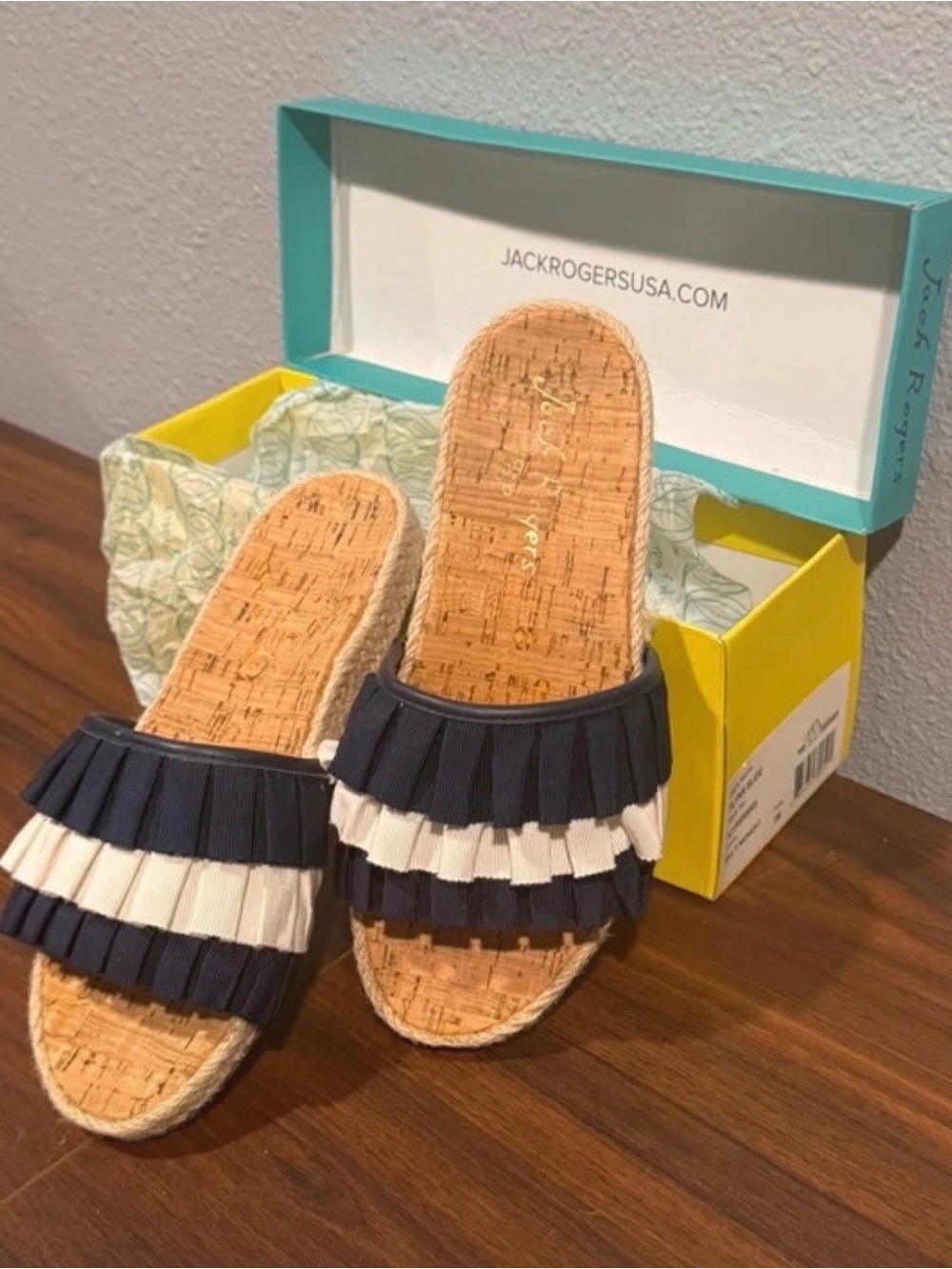 Jack Rogers Flynn Slides In Midnight Multi -Size 7M